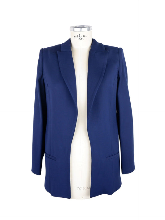 Elisabetta Franchi Elegant blue jacket with open front