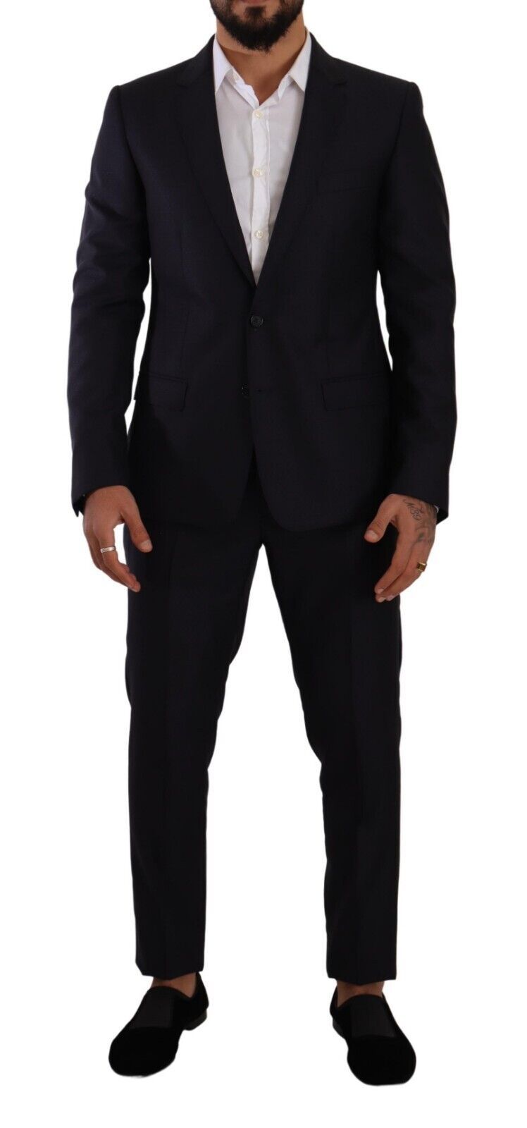 Dolce &amp; Gabbana Elegant Slim Fit Men's Suit in Wool, Silk and Cashmere