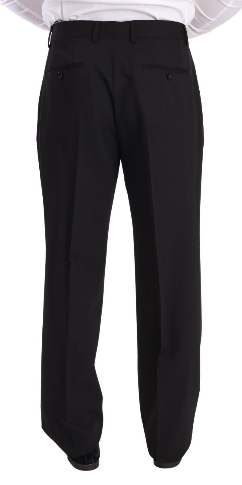 Dolce &amp; Gabbana Elegant tuxedo trousers in black wool