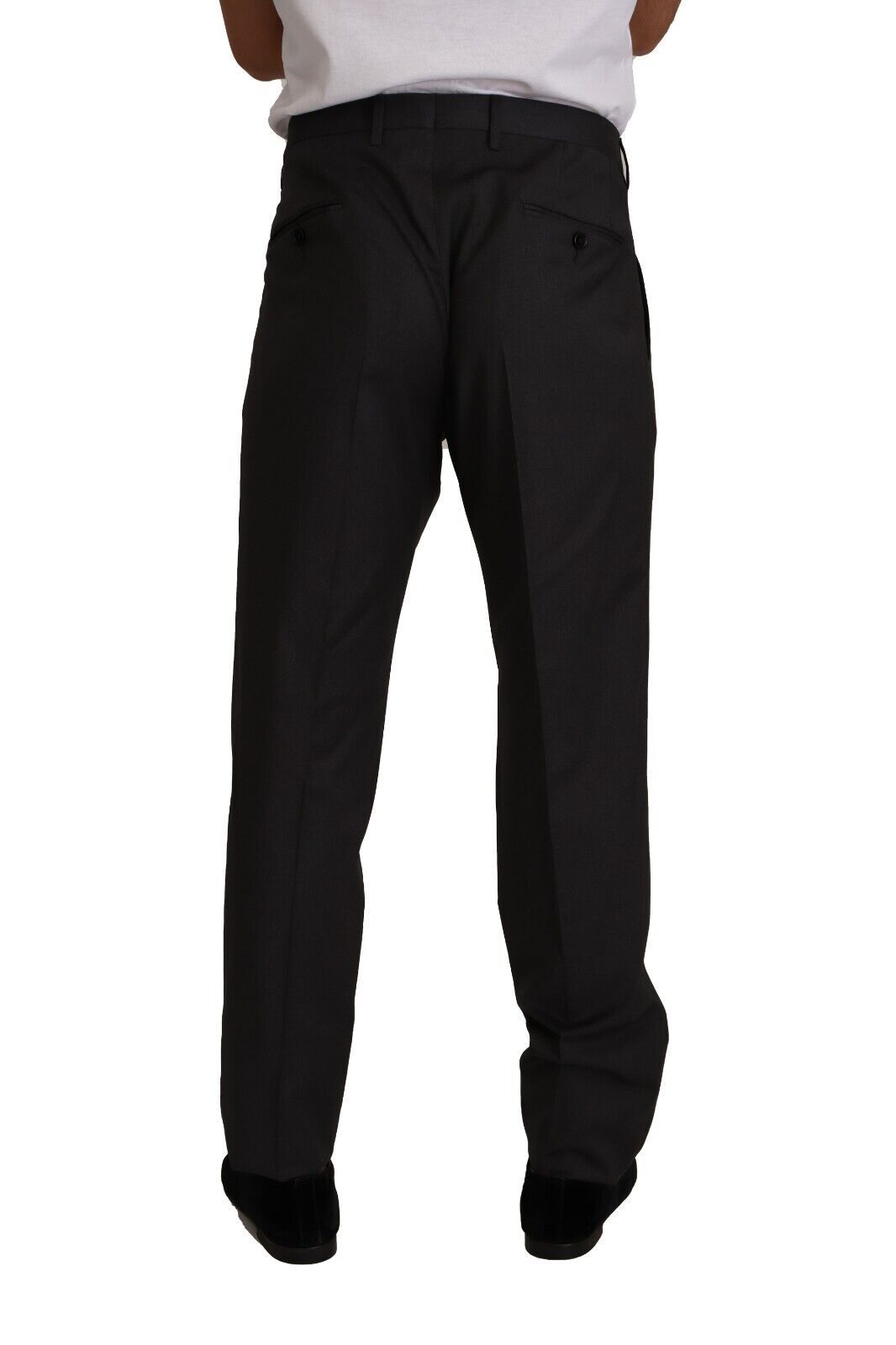 Dolce &amp; Gabbana Elegant grey wool dress trousers