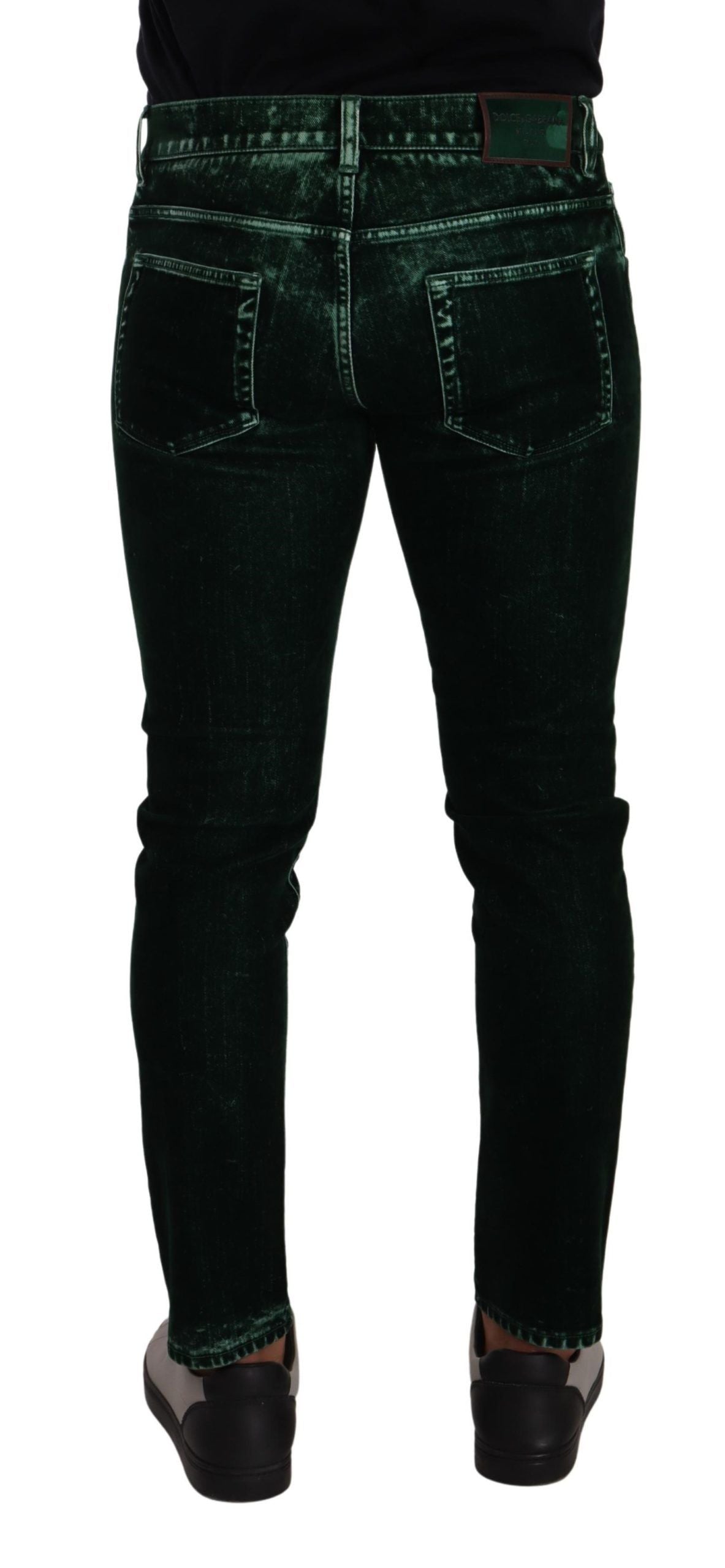 Dolce & Gabbana Glatte Skinny Denim Jeans aus Baumwollmischung