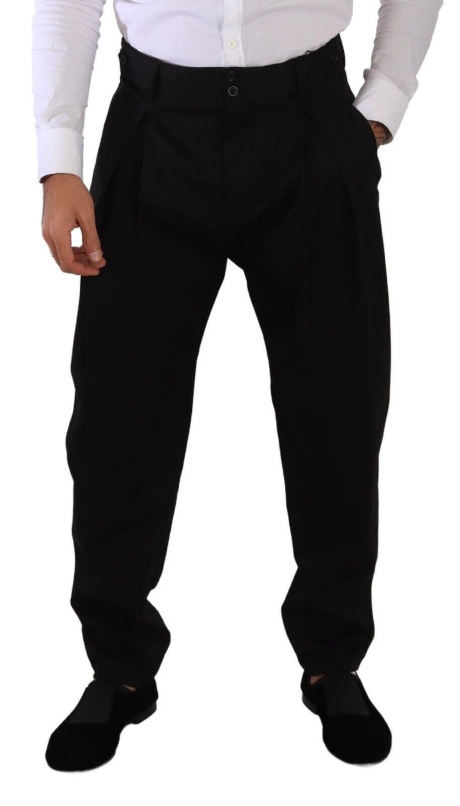 Dolce & Gabbana Elegante Slim-Fit-Hose aus Baumwolle