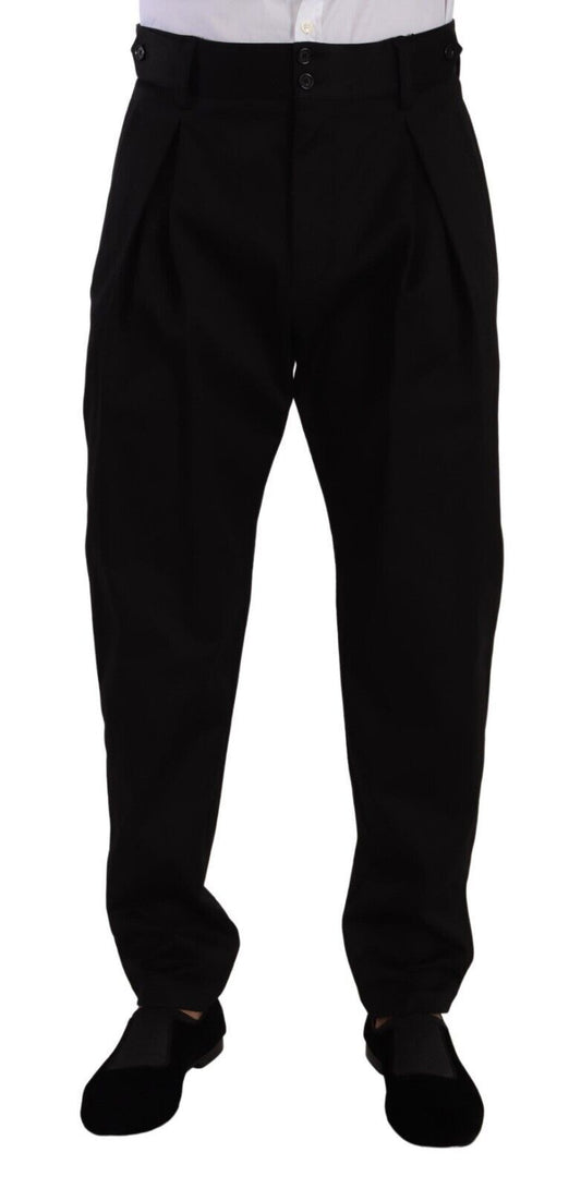 Dolce &amp; Gabbana Elegant slim-fit cotton trousers