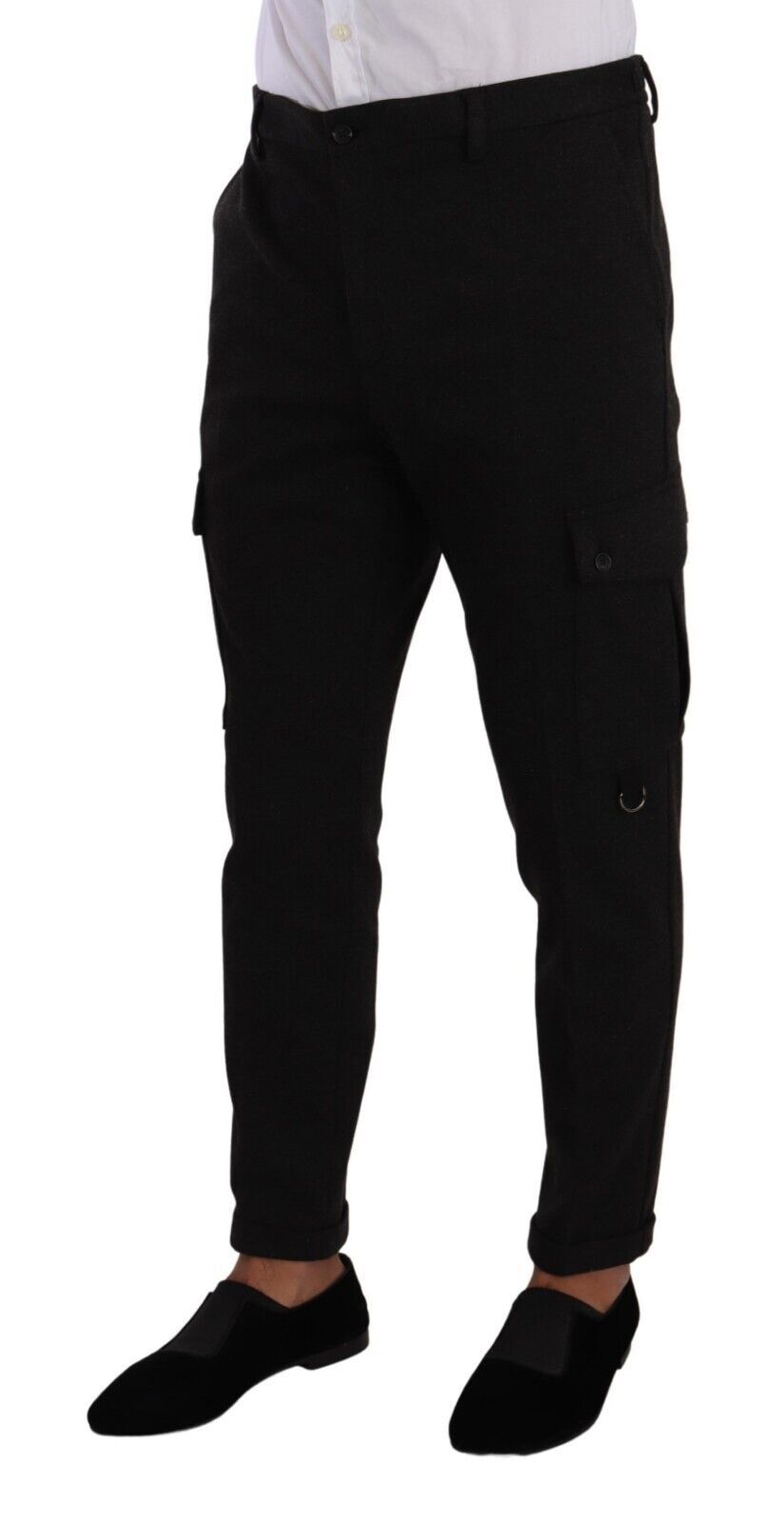 Dolce & Gabbana Schlanke Skinny Cargo-Hose in zeitlosem Schwarz