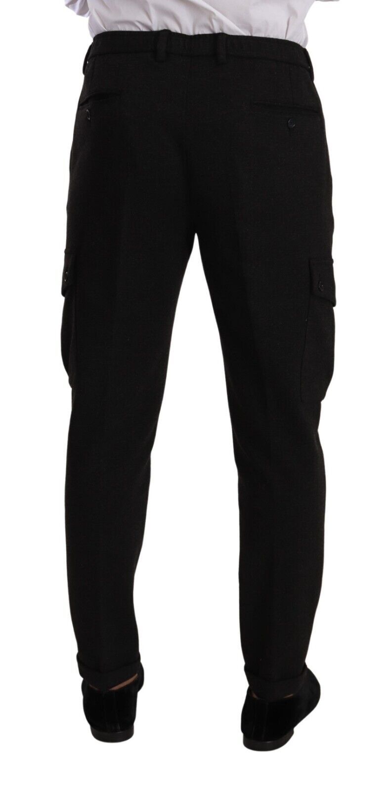 Dolce & Gabbana Schlanke Skinny Cargo-Hose in zeitlosem Schwarz