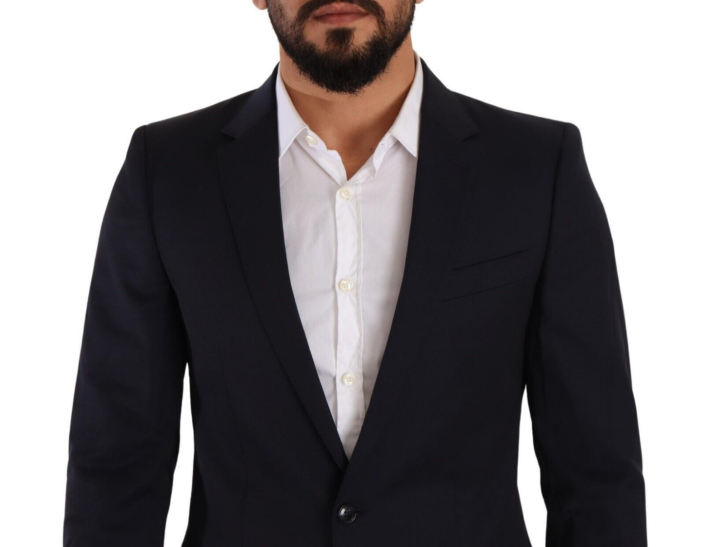 Dolce & Gabbana Schlichter Navy Martini Slim Fit Wollblazer