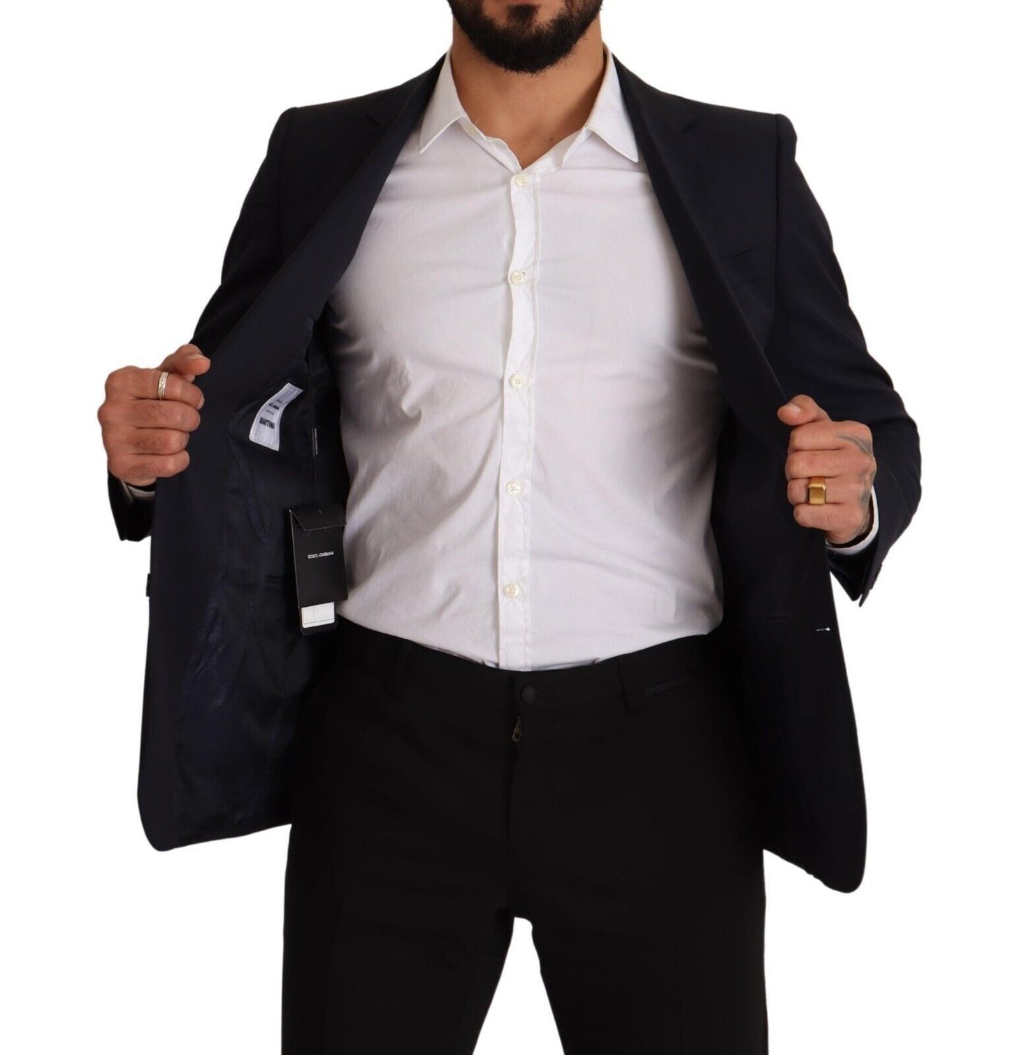 Dolce & Gabbana Schlichter Navy Martini Slim Fit Wollblazer