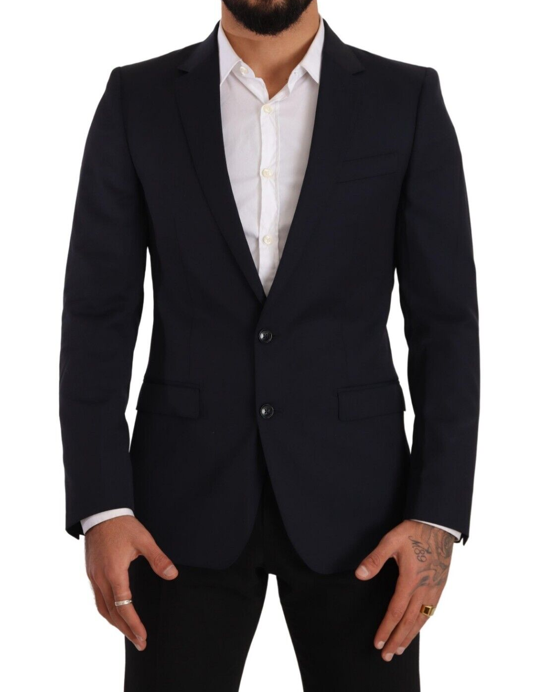 Dolce & Gabbana Schlichter Navy Martini Slim Fit Wollblazer