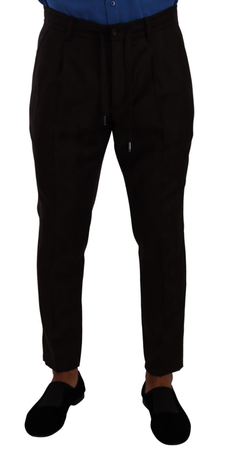 Dolce &amp; Gabbana Elegant burgundy wool jogger pants