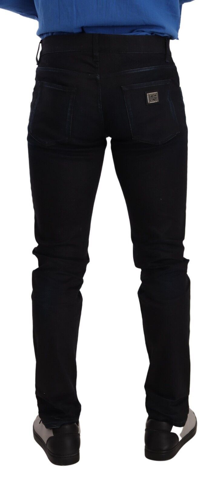 Dolce &amp; Gabbana Elegant Slim Fit Skinny Jeans in Dark Blue