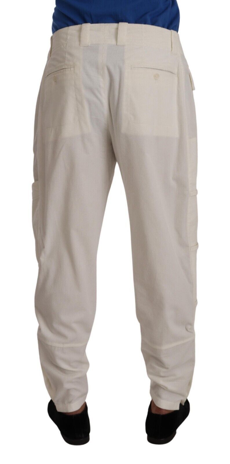 Dolce &amp; Gabbana Elegant Off White Cargo Pants - Regular Fit