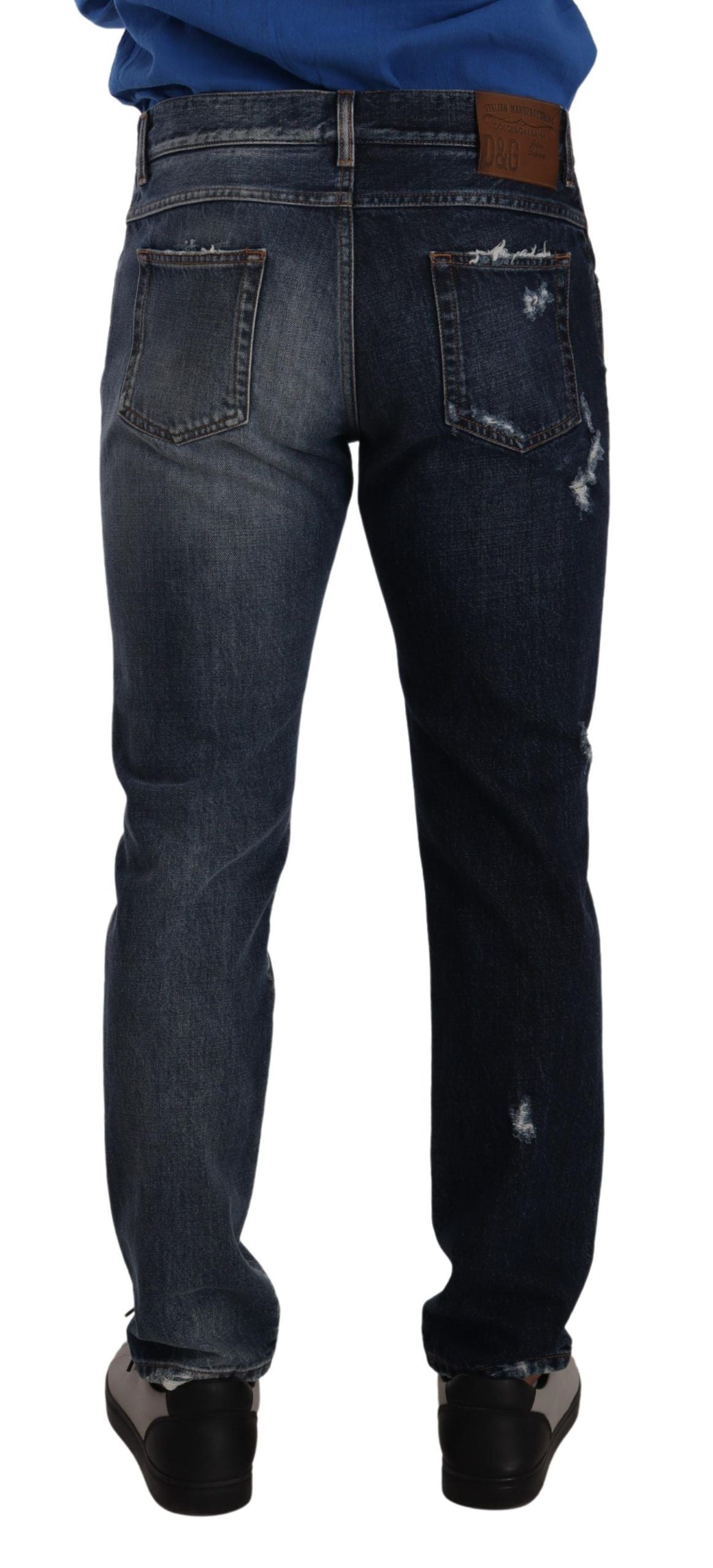 Dolce & Gabbana Schicke zerrissene Denim-Jeans