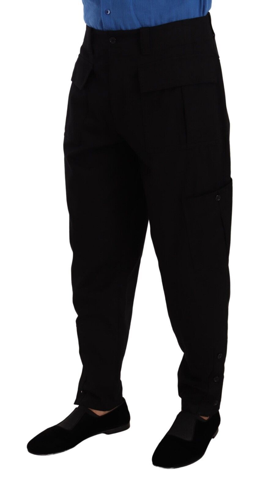 Dolce & Gabbana Schicke schwarze Cargohose mit Stretch-Komfort