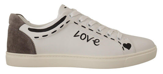 Dolce &amp; Gabbana Elegant casual sneakers in white leather