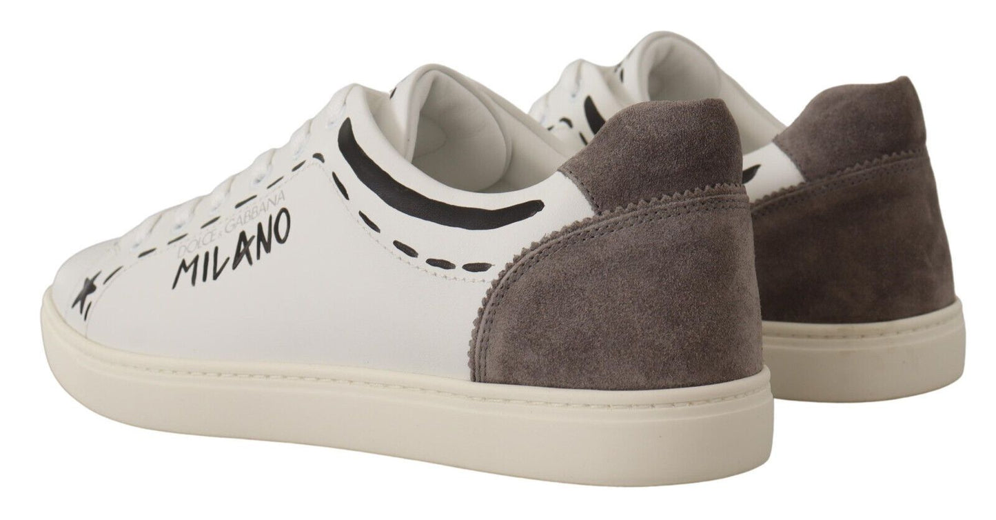 Dolce &amp; Gabbana Elegant casual sneakers in white leather