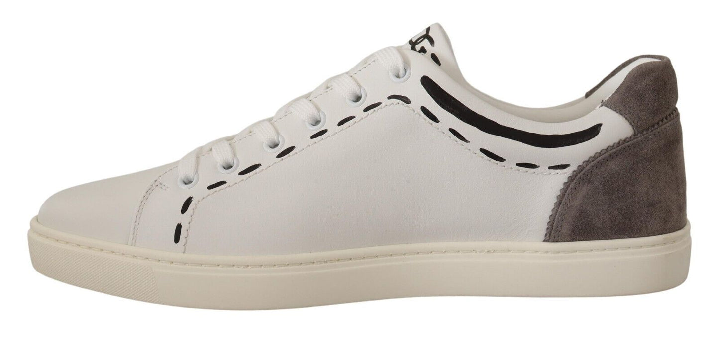 Dolce &amp; Gabbana Elegant casual sneakers in white leather