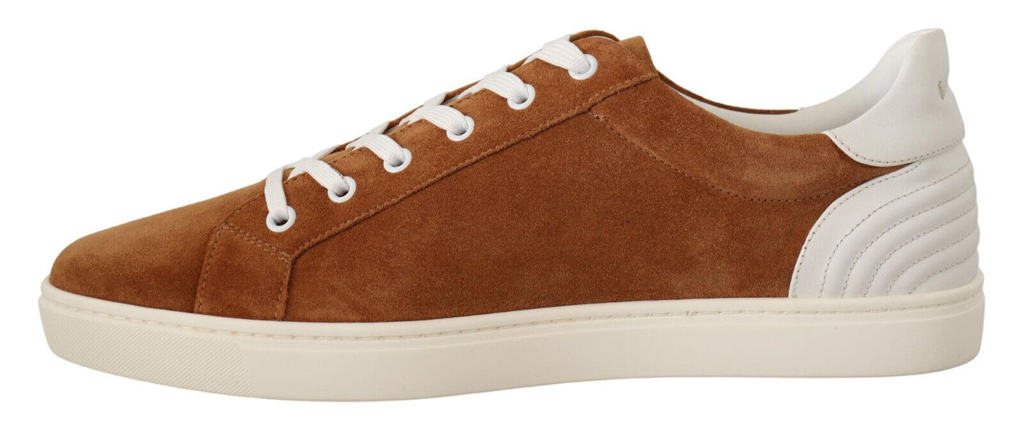 Dolce &amp; Gabbana Elegant two-tone leather sneakers