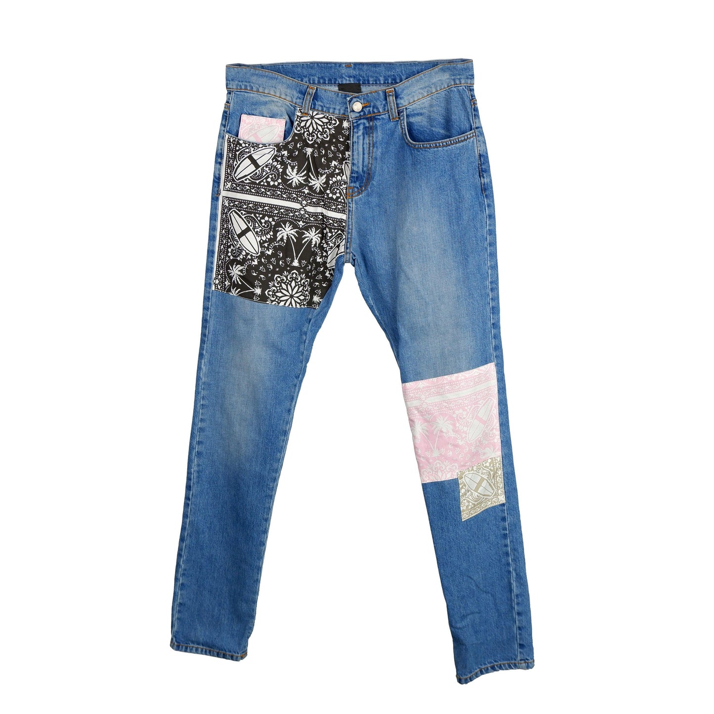 Comme Des Fuckdown Blue Cotton Jeans for Men