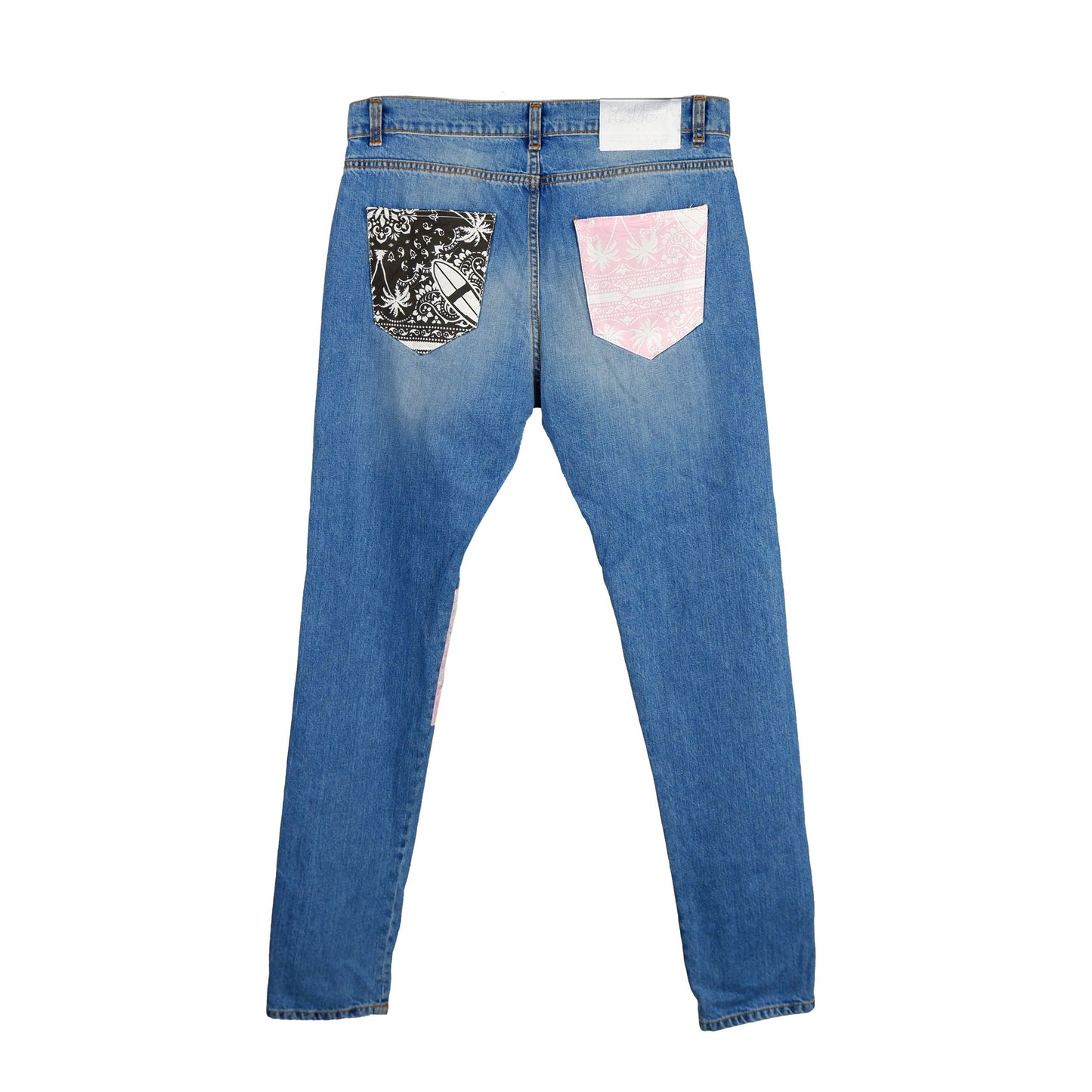 Comme Des Fuckdown Blue Cotton Jeans for Men