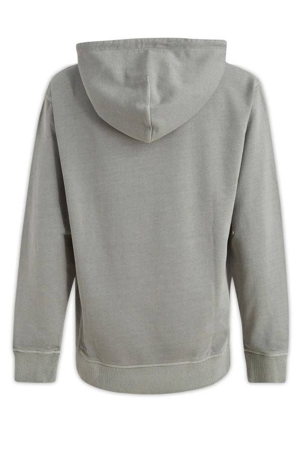 Hugo Boss Elegant hooded sweatshirt in grey cotton