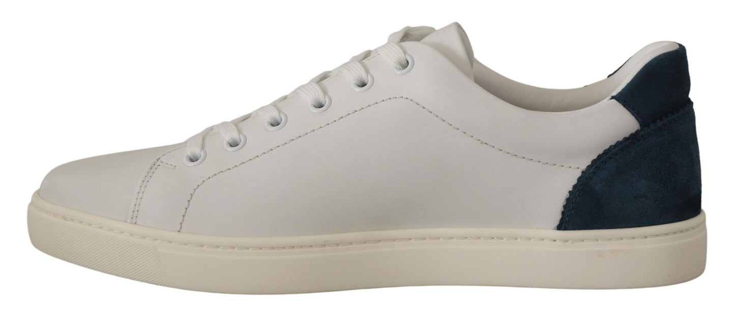 Dolce &amp; Gabbana Chic white leather low-top sneakers