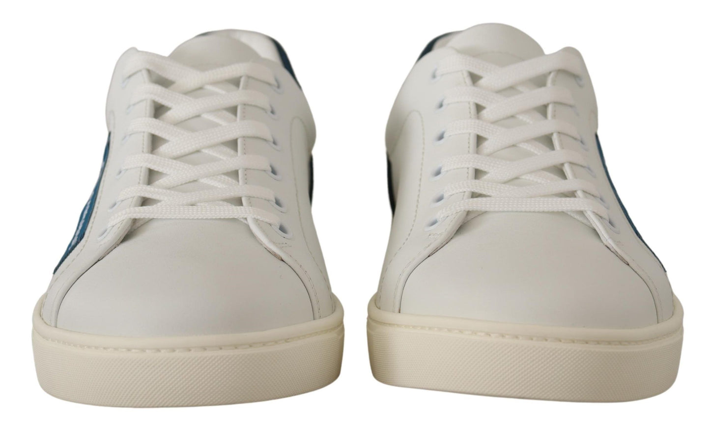 Dolce &amp; Gabbana Chic white leather low-top sneakers