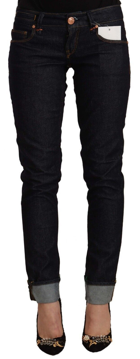 Eight Chic Low Waist Skinny Jeans in Black