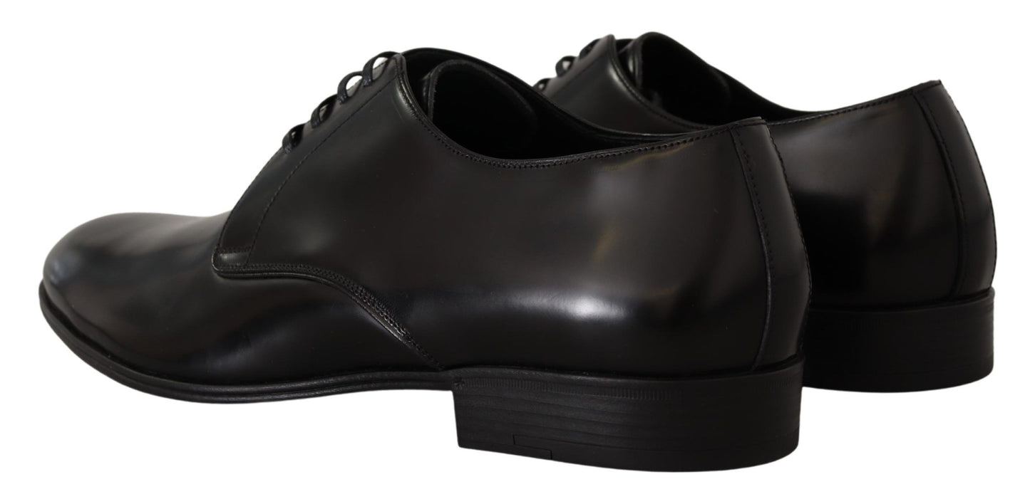 Dolce &amp; Gabbana Elegant Derby Shoes in Black Leather