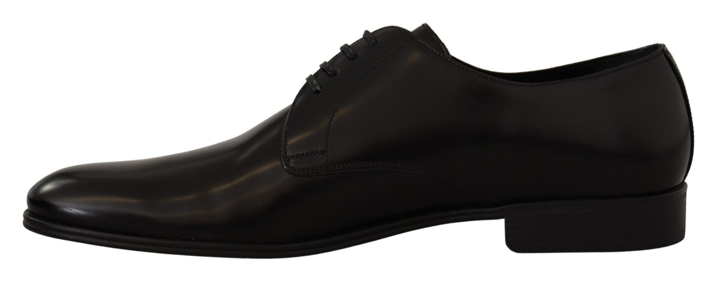 Dolce &amp; Gabbana Elegant Derby Shoes in Black Leather