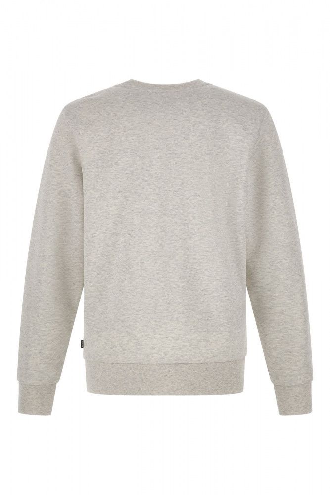 Hugo Boss Elegant grey cotton round neck sweatshirt