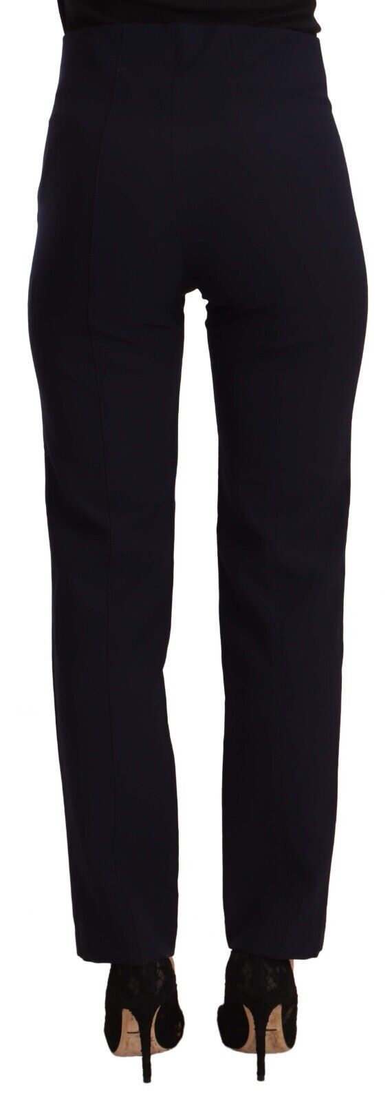 AGLINI Slim trousers with high waist and straight cut