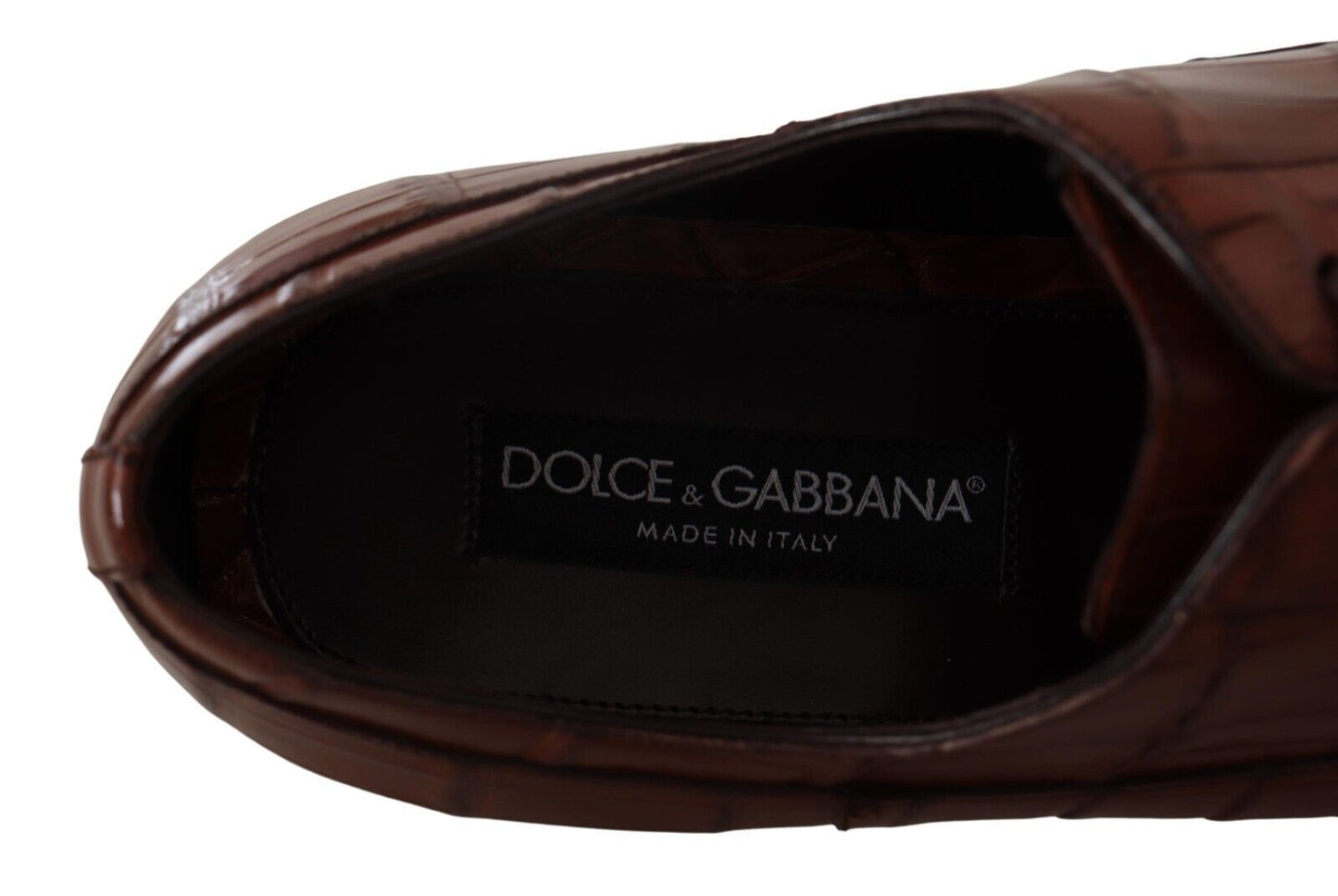 Dolce &amp; Gabbana Elegant formal shoes made of exotic crocodile leather