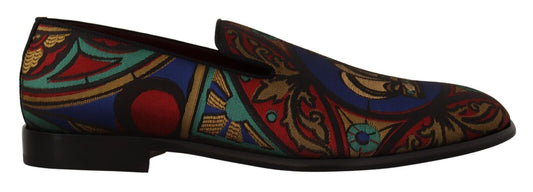 Dolce &amp; Gabbana Multicolor Jacquard Slipper Slippers