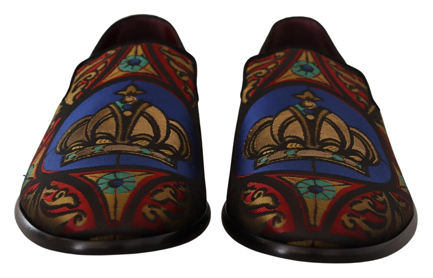 Dolce &amp; Gabbana Multicolor Jacquard Slipper Slippers