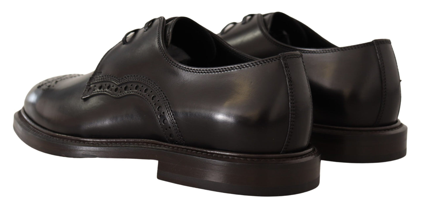 Dolce & Gabbana Elegante schwarze Derby-Schuhe