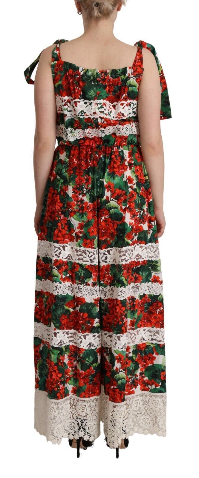 Dolce & Gabbana Multicolor Maxikleid mit Blumenmuster