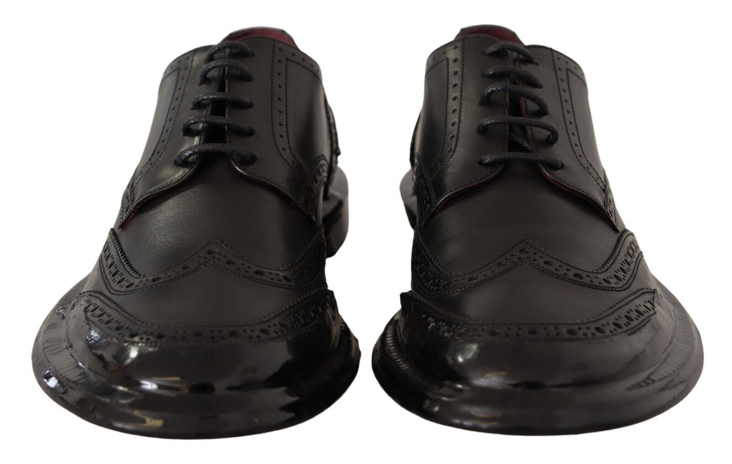 Dolce &amp; Gabbana Elegant Derby Oxford Wingtips in Calfskin