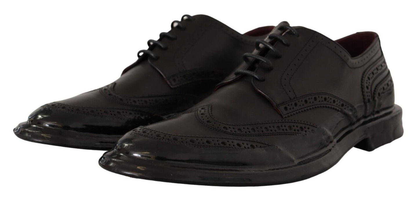 Dolce &amp; Gabbana Elegant Derby Oxford Wingtips in Calfskin