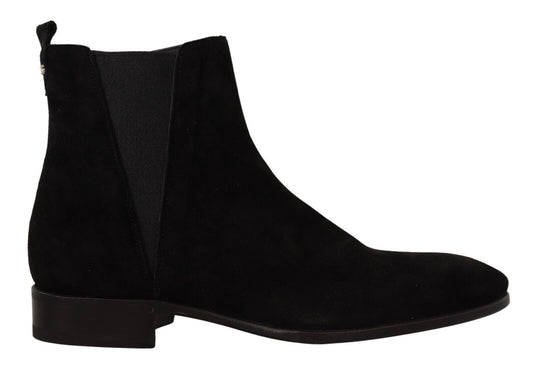 Dolce &amp; Gabbana Elegant Suede Chelsea Boots