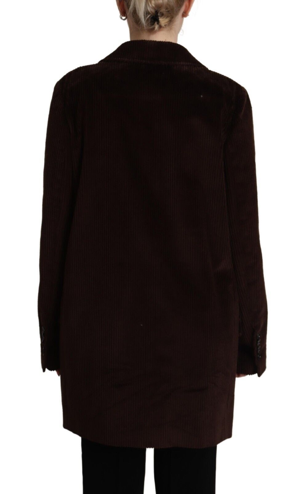 Dolce &amp; Gabbana Elegant burgundy double-breasted trench coat