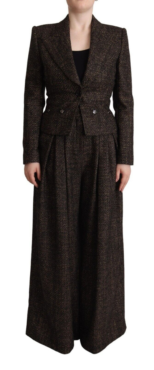 Dolce &amp; Gabbana Chic Wool Blend Suit Set