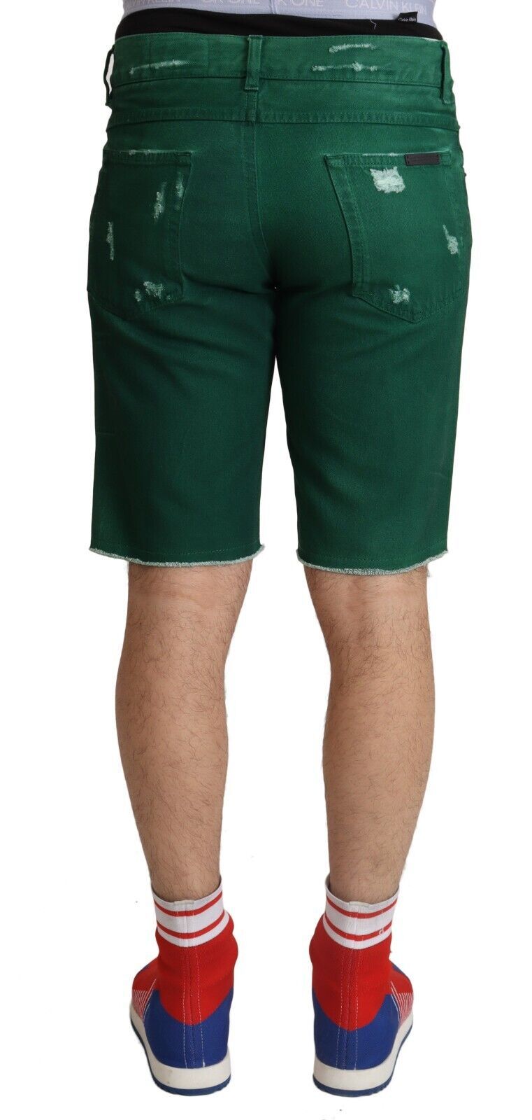 Dolce &amp; Gabbana Chic green denim Bermuda shorts