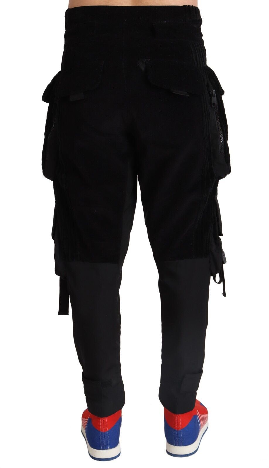 Dolce &amp; Gabbana Elegant Black Cargo Corduroy Pants