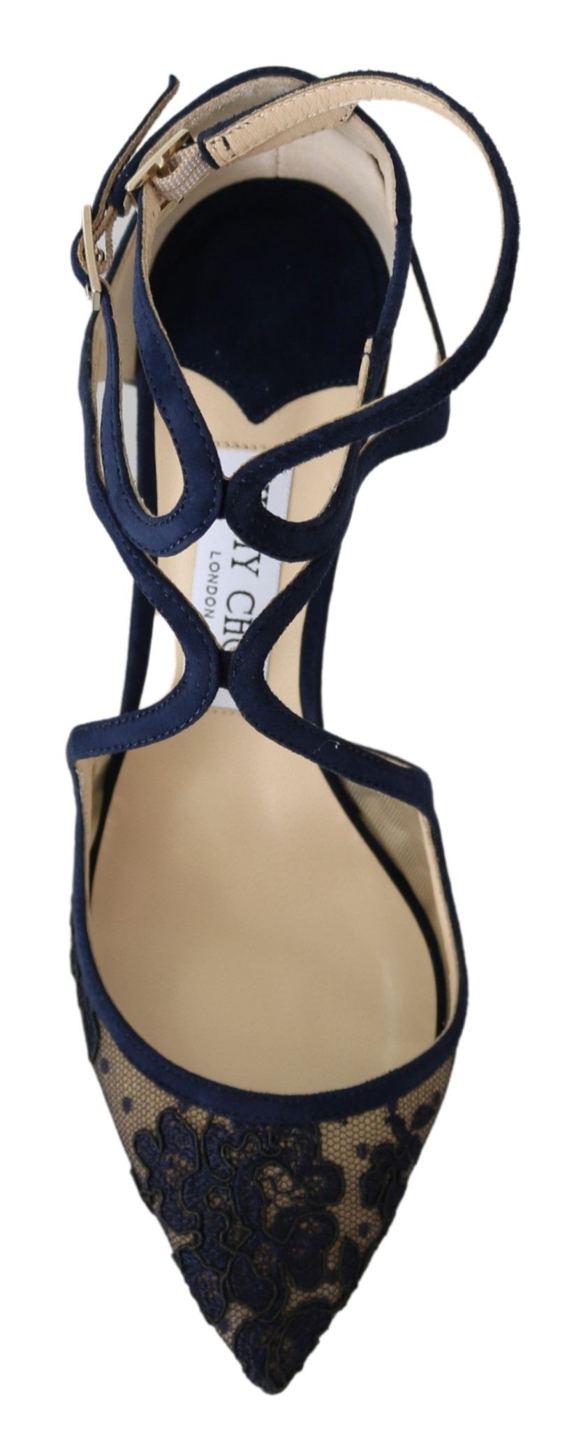 Jimmy Choo Navy Blue Lancer Leather Pumps Elegance Unleashed