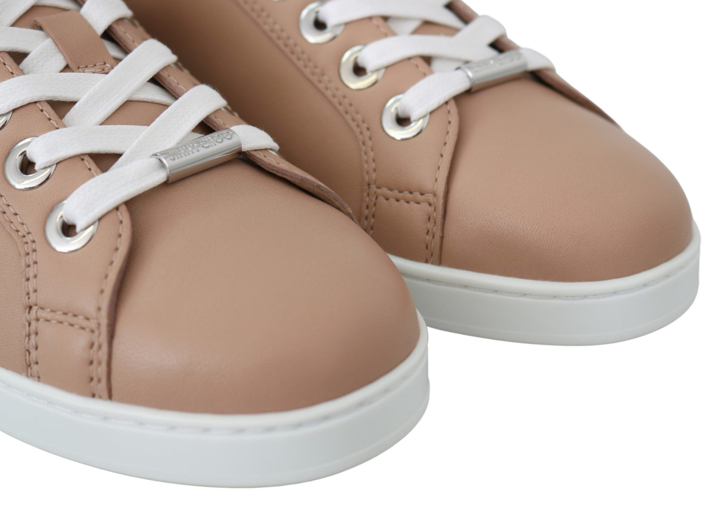 Jimmy Choo powder pink nappa leather sneakers