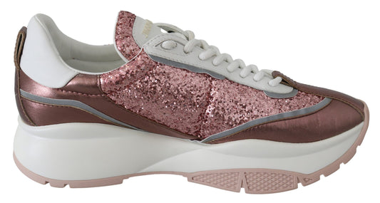 Jimmy Choo Cotton Candy Glitter Sneaker Euphoria