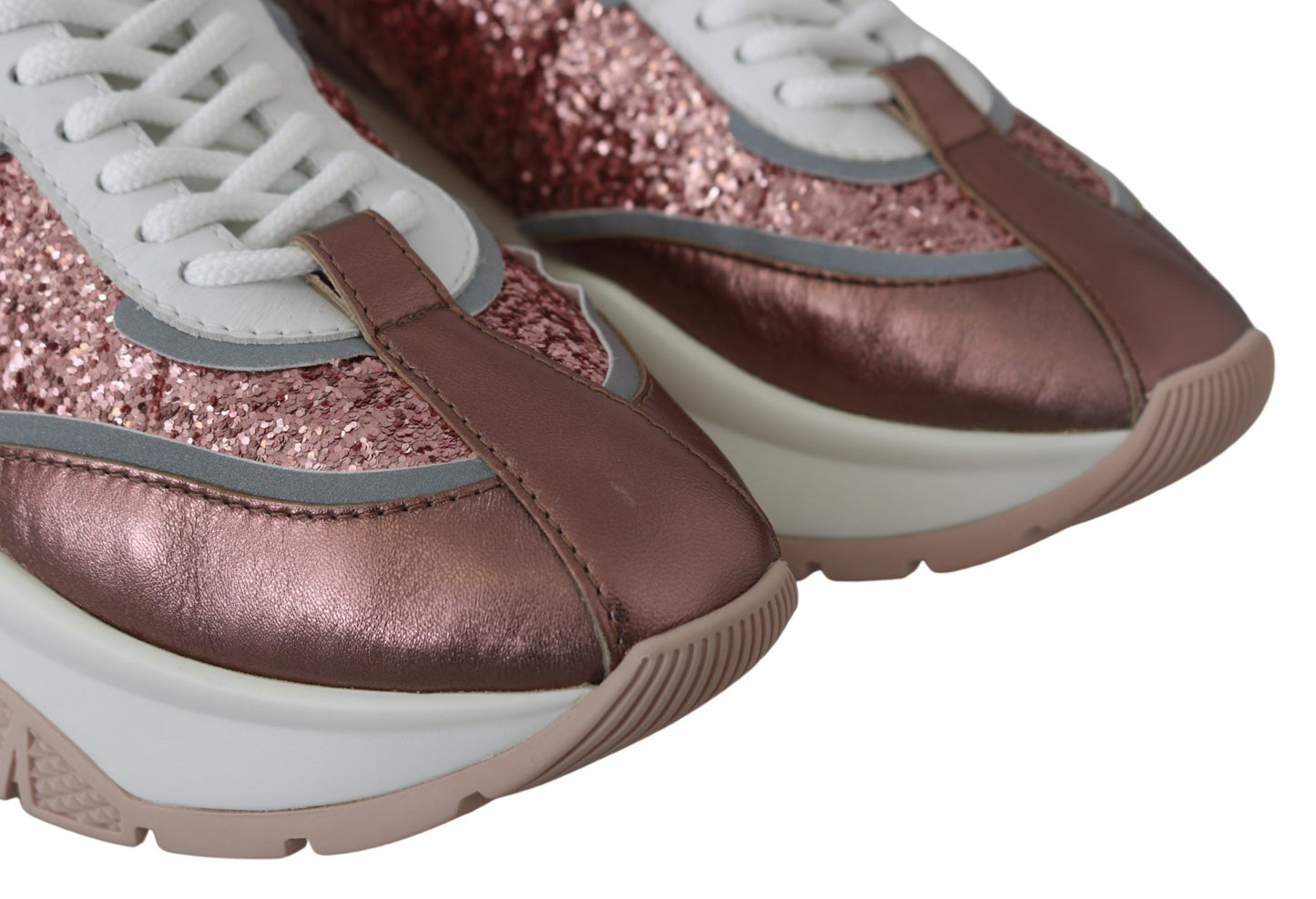 Jimmy Choo Cotton Candy Glitter Sneaker Euphoria