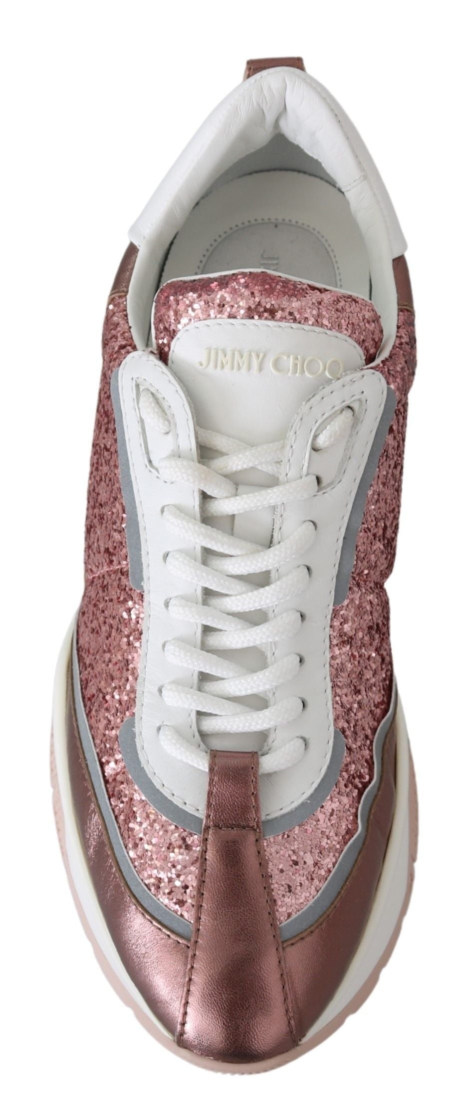 Jimmy Choo Cotton Candy Glitter Sneaker Euphoria