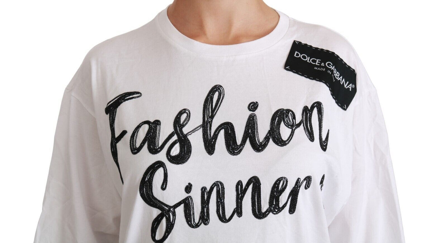 Dolce &amp; Gabbana Chic DG Fashion Sinners Oversized Tee