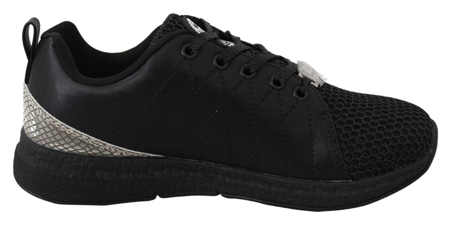 Plein Sport Exquisite Black Runner Gisella Sport Sneakers